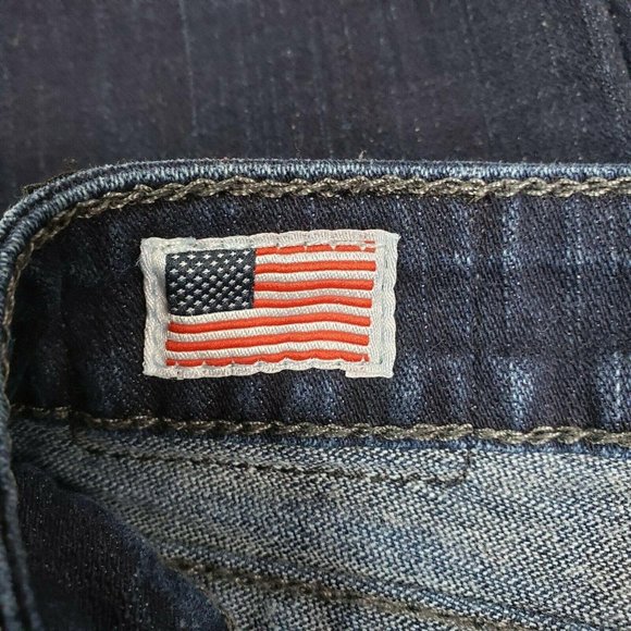 True Religion Women's Julie Skinny Jean Flap Pockets Dark Blue Size: 26 - Picture 9 of 12